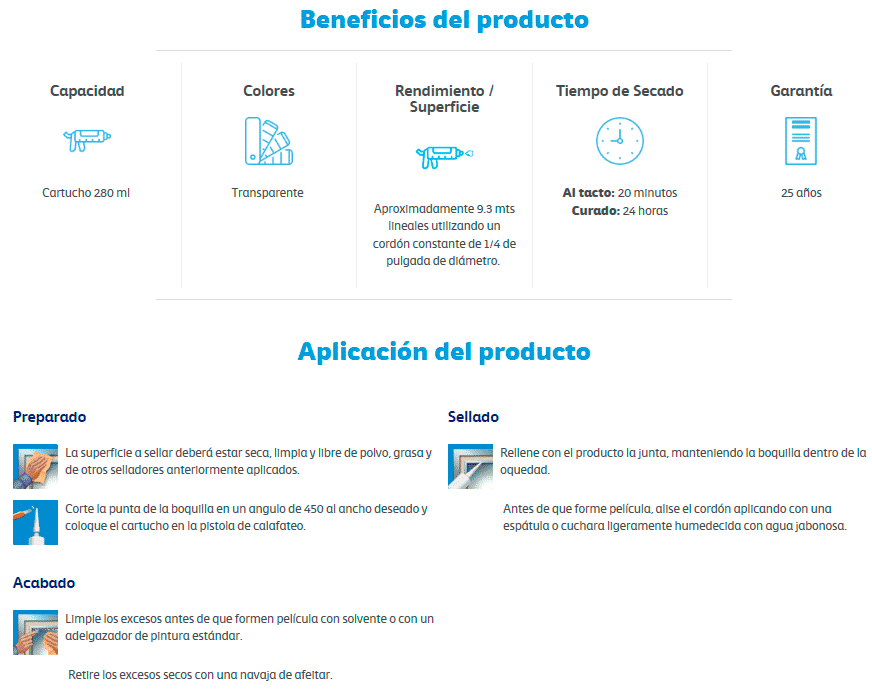Comex® Sellador de Silicón para Policarbonato