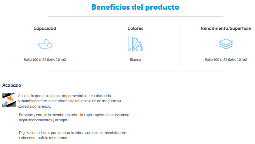 Inter TOP® Membrana de Refuerzo Unidireccional