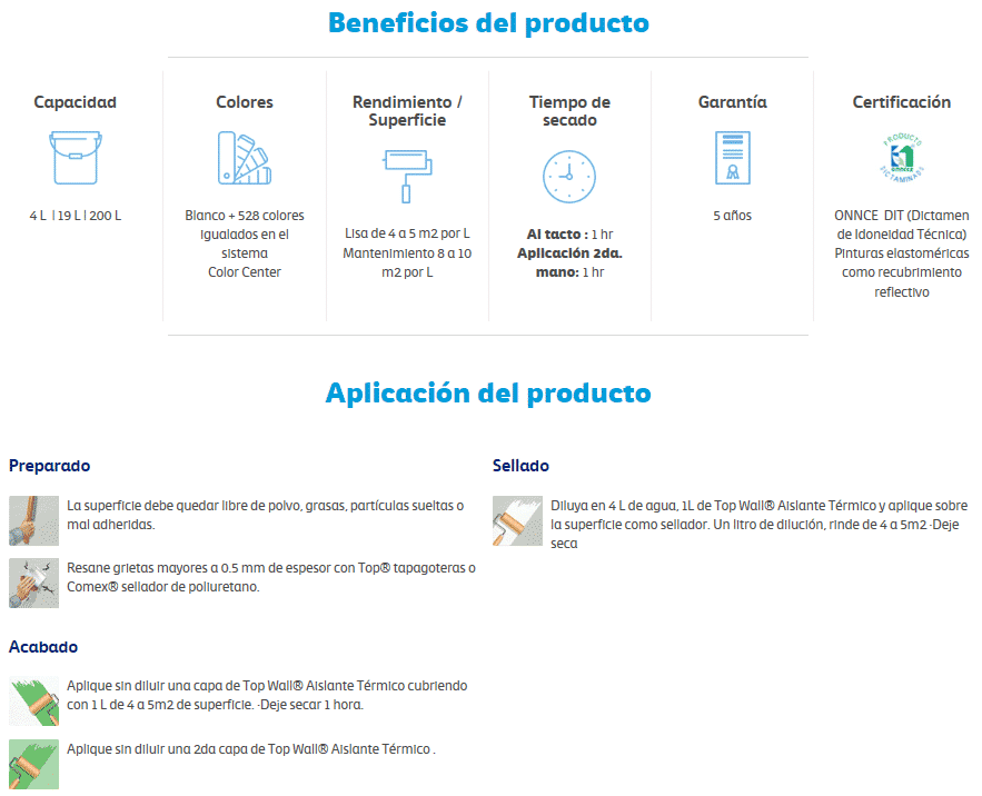 TOP Wall® Aislante Térmico