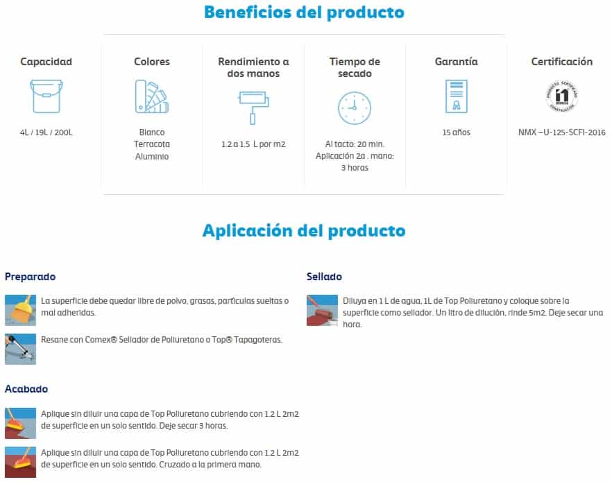 Top® Poliuretano 15 años