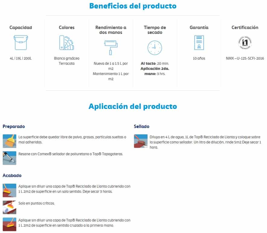 Top® Reciclado de llanta 10 años